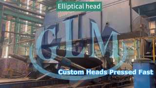 หัวรูปไข่ถูกกดโดยใช้เครื่องกดแบบดรัม