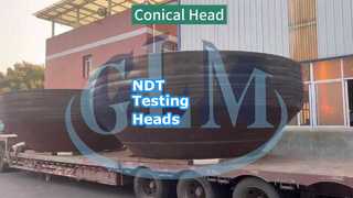 หัวทรงกรวยสำหรับการทดสอบแบบไม่ทำลายแบบเต็มกระบวนการ UT/RT/MT