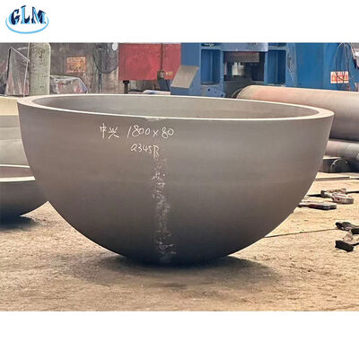 2-300 มม ความหนา หัวถังครึ่งโลกจากเหล็กคาร์บอน ผลิตตามมาตรฐาน GB สําหรับอุปกรณ์ความดัน