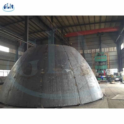 สีดํา 36in โลหะอ่อน ทอริสเฟอริกัล หม้อหัวกระบอกแรงดัน ปลาย ISO9001