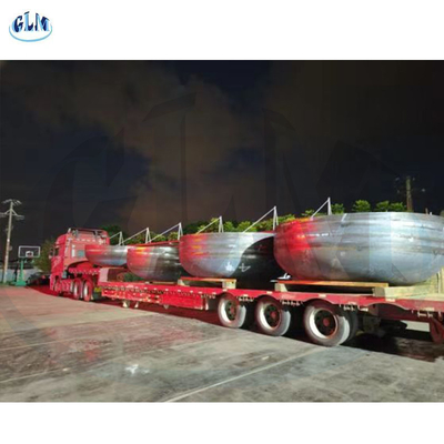 2490 มม กว้าง SA516 Gr 70 โปรไฟล์ หัวทรงเอลลิปโซ่ 2: 1 ความหนา 32 มม