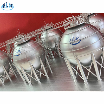 ถังเก็บ LPG แบบกลมจากเหล็กไร้ขุ่น หัวจาน