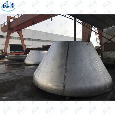 PED หัวถังทรงโคลน สแตนเลส 304 กระบะความดัน ปากท้าย ช่องปิดด้านล่าง 2500mm