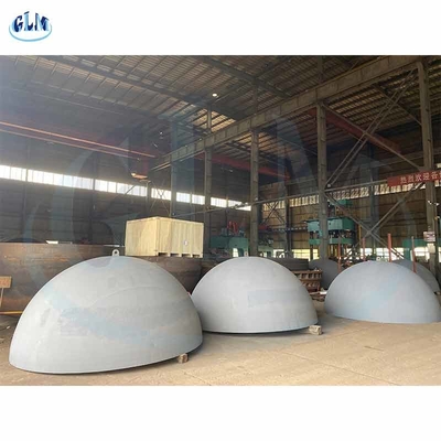 10000 มิลลิเมตร ร้อนทรงกลมปลายจาน หัวถังครึ่งโลกสําหรับถังน้ํามัน ASME