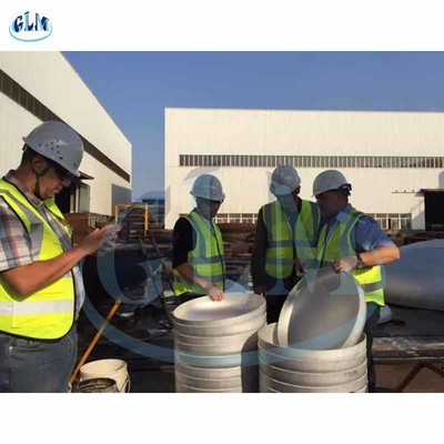 SS304 ASME 5000MM 40in ทองเหลืองถังปลาย Caps กลมปลายจานสําหรับปรับท่อ