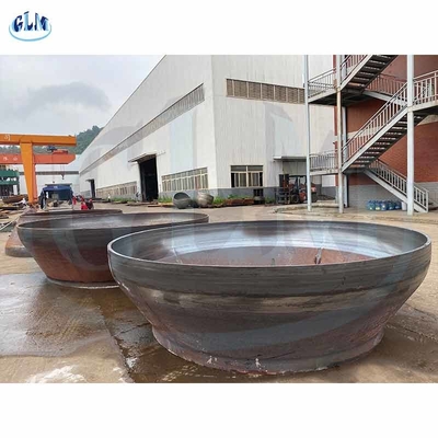 หมวกท่อสแตนเลสแบบ Dish Cone ท่อปั่น ASME Q235 สําหรับล่างเรือ