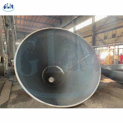 หมวกท่อสแตนเลสแบบ Dish Cone ท่อปั่น ASME Q235 สําหรับล่างเรือ