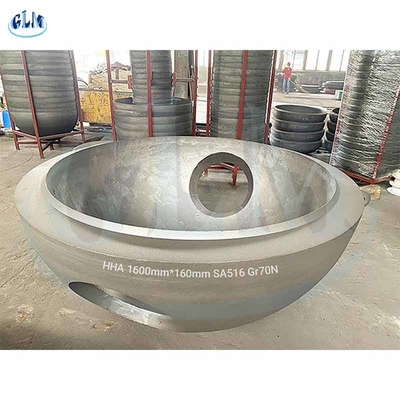 SA516 Gr70N 500mm หัวจานทอริสเฟียร์ ประเภทของจานปลายในภาชนะความดัน