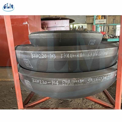 1100mm X 80mm ปลายจานทรงกลม SA516 Gr70N ขนาดหัวถังกลม
