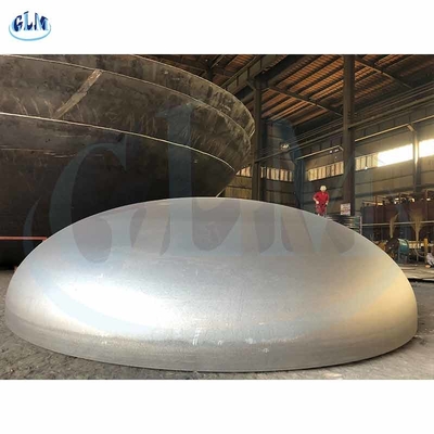 89 มม 100 มม PED ถังท่อ welded สแตนเลสคาร์บอน หัวจานปลายสําหรับภาชนะความดัน