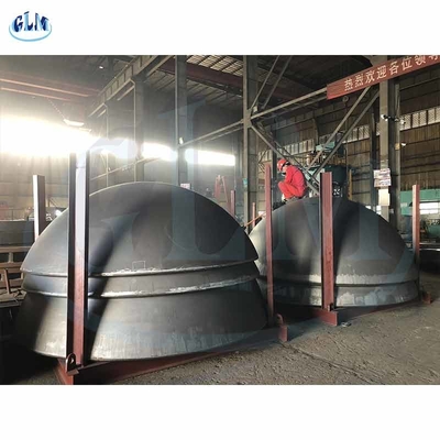 SA516 Gr70 89mm กระบอกแรงดันหัวครึ่งกลม ปิดปลายครึ่งกลม ท่อหมุน