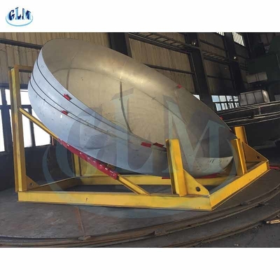 30MM ASME Q345A หัวกลม 2MM สแตนเลส ถังจานสําหรับกระทะปฏิกิริยา