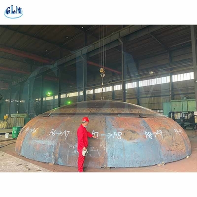 กว้าง 4200mm เหล็กคาร์บอน กลม 2: 1 หัวปลาทอริสเฟียร์สําหรับถังก๊าซ