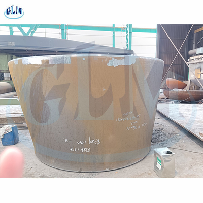 SA516 Gr70 ID ด้านล่าง 3300MM หัวถังทรงโคลน ความหนา 74mm
