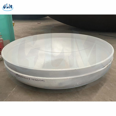 3400mm กว้าง หัวภาชนะเหล็กไร้ขัดเหล็ก, ปลายจานกลม