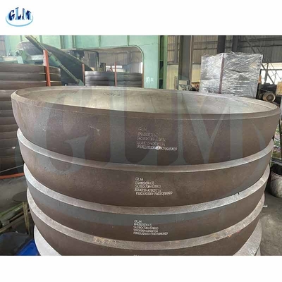 Q235 89mm 100mm โตริสเฟอริสเฟียร์สแตนเลสคาร์บอน หัวครึ่งเอลิปติกสําหรับอุปกรณ์ประกอบท่อ