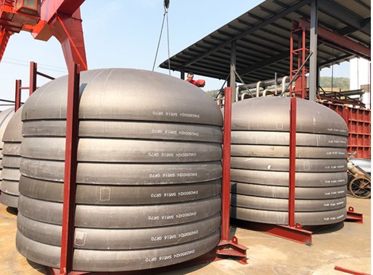 3600mm As516 Gr 70 กลมปลายจาน Asme ขนาดหัวกลมสําหรับถังก๊าซน้ํามัน